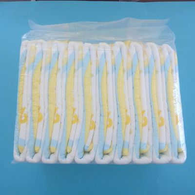 Hoja trasera de PE desechable Impreso 3D Prevención de fugas Pañal de canal con pulpa de flujo de EE.UU.