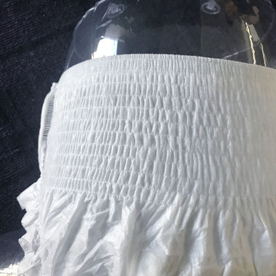 Pañales blancos de incontinencia para adultos con certificado ISO CE y cinturón elástico
