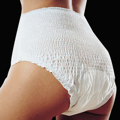 Hoja trasera de película PE Impreso personalizado Incontinencia pañales para adultos calzoncillos para hombres y mujeres