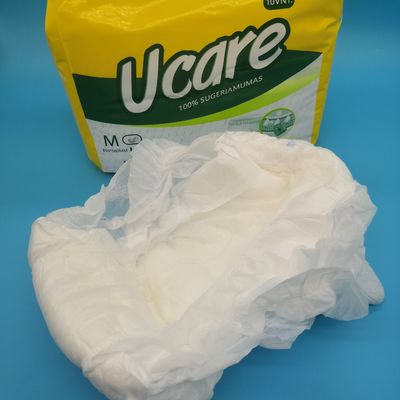 Hoja trasera de película PE Impreso personalizado Incontinencia pañales para adultos calzoncillos para hombres y mujeres