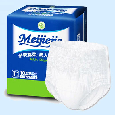 Muestra gratuita Pantalones para adultos con alta absorción Impreso Pañal M / L / XL XXL Pañales