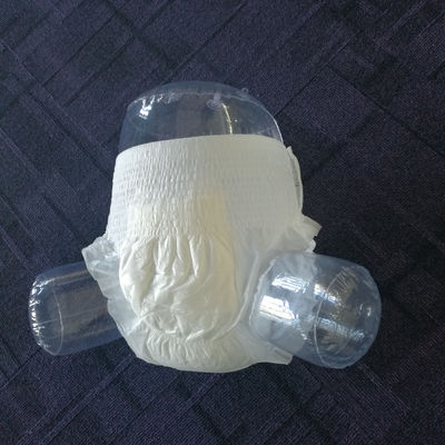 Productos para la incontinencia con impresión blanca, pañal de tirón para adultos tamaño XL 1000 ml con pulpa de flujo