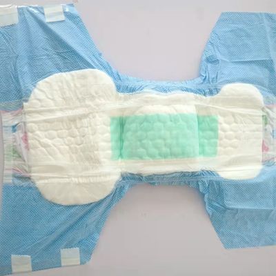 Pañal para adultos ultra grueso biodegradable con 800 ml-2700 ml de absorción y impresión colorida