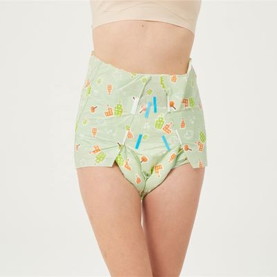 ISO9001/ISO14001/ OHSAS18001 BV Pañales desechables para adultos impresos en dibujos animados para pañales ABDL