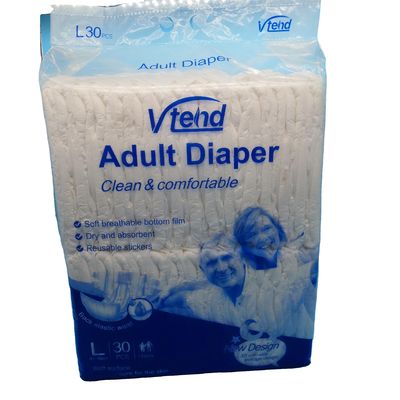 Tejidos super suaves no tejidos Mujeres mayores Cintas mágicas desechables en cama Pañales para adultos