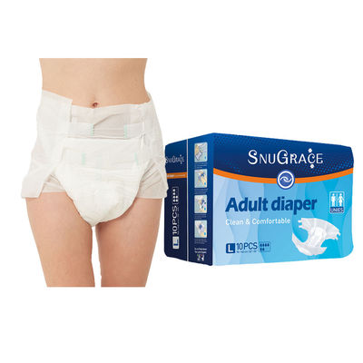 Adultos Pañal desechable de algodón orgánico impreso para adultos con super absorbente